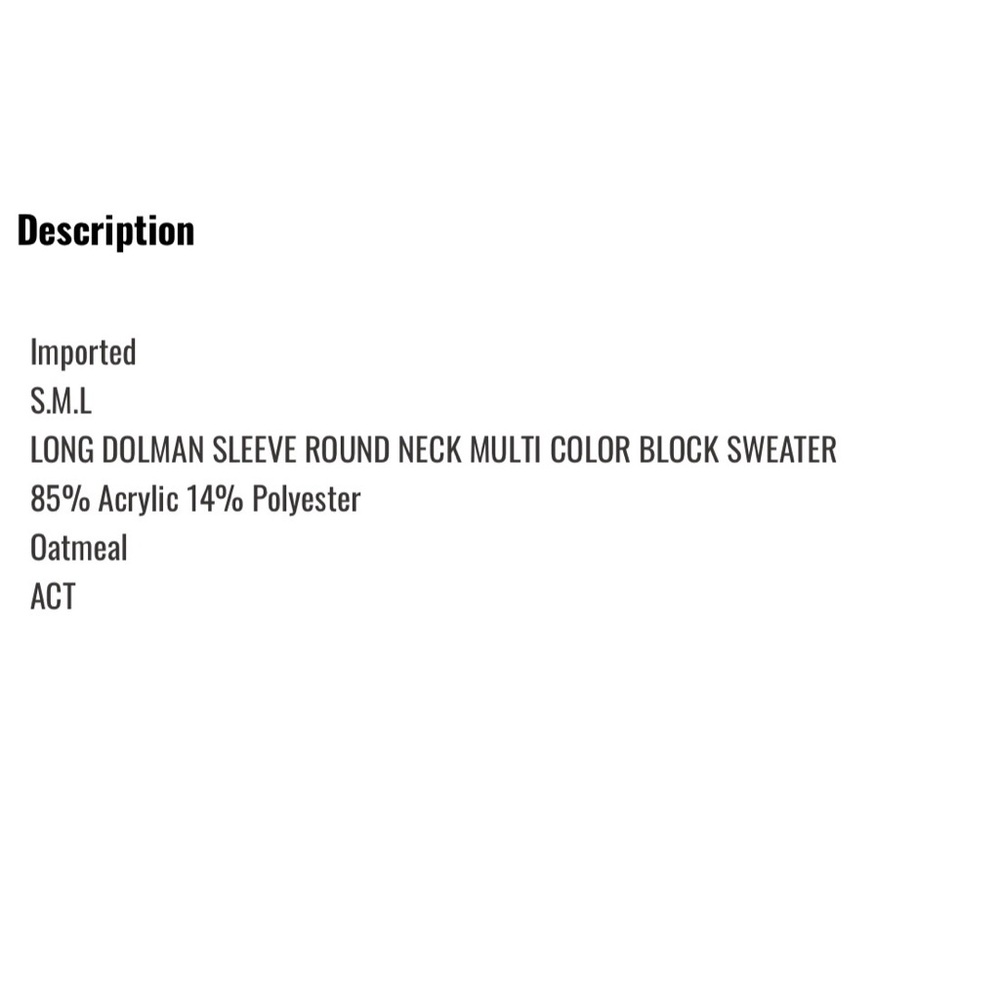 ❗️Long sleeve color block sweater❗️ - Picture 5 of 6